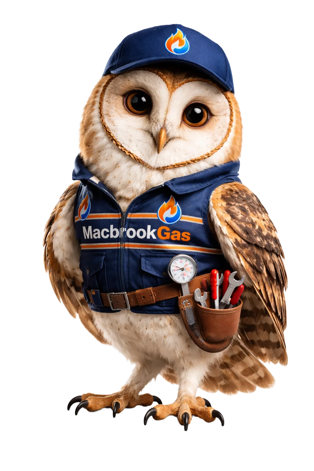 Macbrook Gas mascot owl engineer
